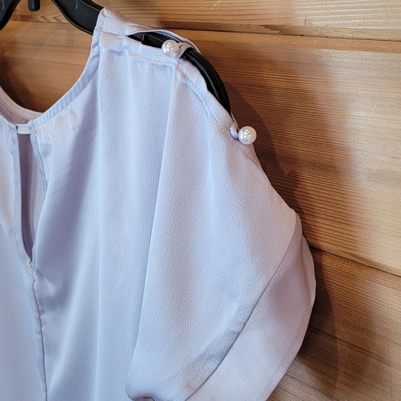 Maurice's lilac blouse size small - Picture 5 of 12